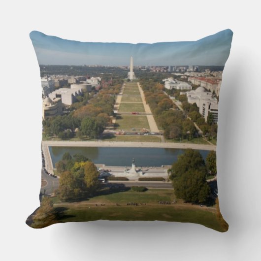 Washington D.C.の景色の概観 クッション (正面)