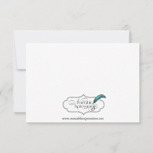 Washington D.C.の行先の結婚式の応答カード 出欠カード (裏面)