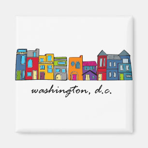 Washington D.C.の長屋 マグネット