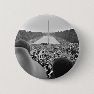Washington D.C.の1963の人権3月 缶バッジ