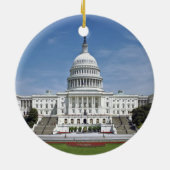 Washington D.C.を造るホワイトハウス米国の国会議事堂 セラミックオーナメント (裏面)