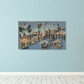 Washington D. C. – ラージ・レター・シーン キャンバスプリント (インサイチュ (ウッドフロア))