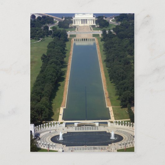 Washington D.C. – ワシントン記念碑からのビュー ポストカード (正面)