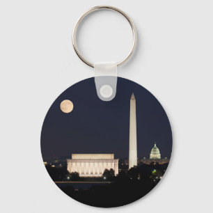 Washington D.C.上の月 キーホルダー