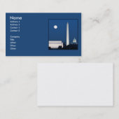 Washington D.C.上の月 名刺 (正面/裏面)