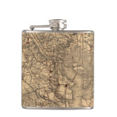 Washington D.C.区域(1865年)のヴィンテージの地図 フラスク (正面)