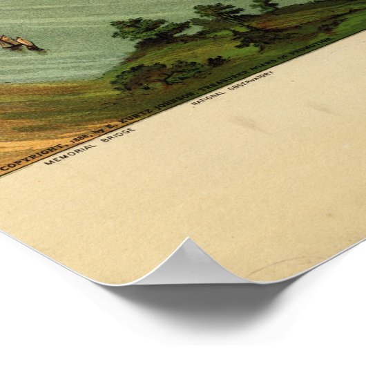 Washington D.C., 1892 (E. Johnson) BigMapBlog.com ポスター (角)