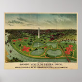 Washington D.C., 1892 (E. Johnson) BigMapBlog.com ポスター (正面)