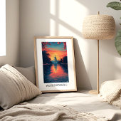 Washington D.C. Capitol Sunset Poster ポスター