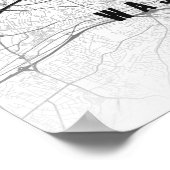 Washington D.C. Map Print Capitol City Poster ポスター (角)