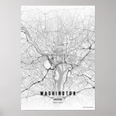 Washington D.C. Map Print Capitol City Poster ポスター (正面)
