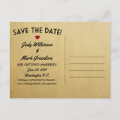 Washington D.C. Save The Date DCヴィンテージ・ポストカード 案内ポストカード (裏面)