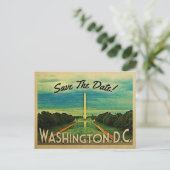 Washington D.C. Save The Date DCヴィンテージ・ポストカード 案内ポストカード (スタンド正面)