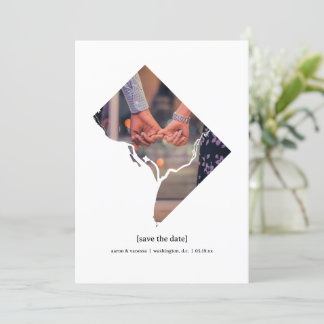 Washington, D.C. Save the Date Photo Card セーブザデート