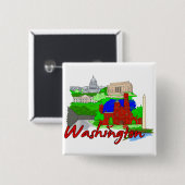 Washington D.C. - - USA.pngコロンビア特別区 缶バッジ (正面&裏面)