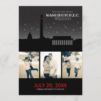 Washington D.C. Weddingの保存日付 セーブザデート