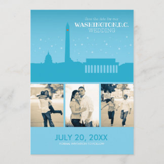 Washington D.C. Weddingの保存日付 セーブザデート