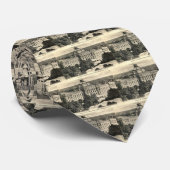 、Washington DCの1912年のヴィンテージ国会図書館 ネクタイ (ロール)