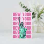 Washington DCエレガントヴィンテージ水の色 ポストカード (スタンド正面)