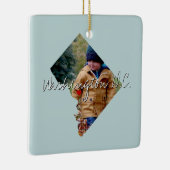 Washington DC州写真の挿入と町名 セラミックオーナメント (右)