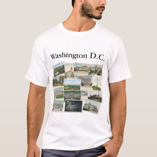 Washington DC:ヴィンテージポストカードお土産 Tシャツ