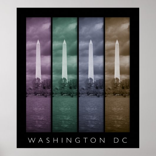 Washington DC - 4パネルポスター ポスター (正面)