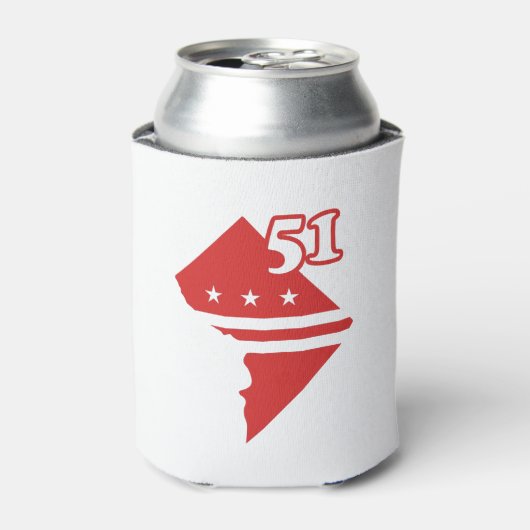 Washington DC 51st state statehood 缶クーラー (缶正面)