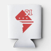 Washington DC 51st state statehood 缶クーラー (裏面)
