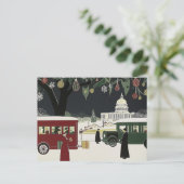 Washington DC Art Deco Style card Capitol Building ポストカード (スタンド正面)