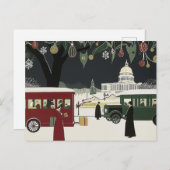 Washington DC Art Deco Style card Capitol Building ポストカード (正面/裏面)