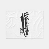 Washington Dc - Athletic_throwback Design - Clic  フリースブランケット (正面(横))