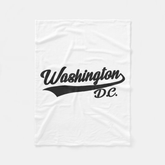 Washington Dc - Athletic_throwback Design - Clic  フリースブランケット (正面)