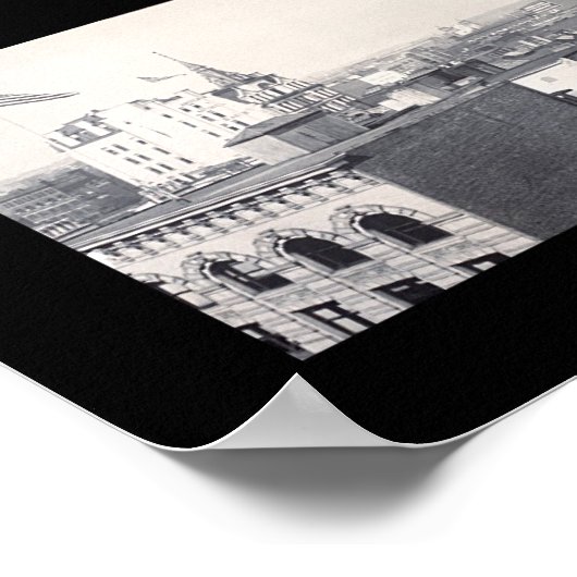 Washington DC Birdseye写真1909 ポスター (角)