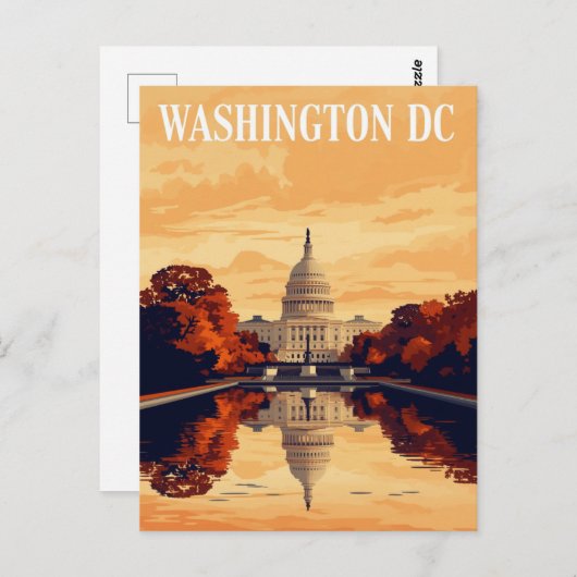 Washington DC Capitol Building ポストカード (正面/裏面)