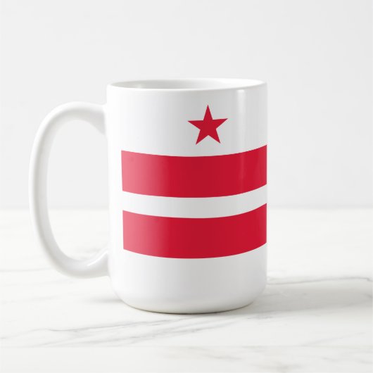 Washington DC Flag コーヒーマグカップ (左)