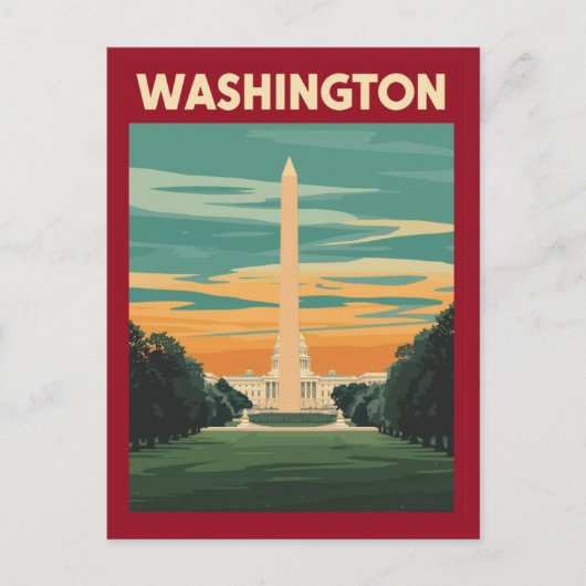 Washington DC Landmark ポストカード (正面)
