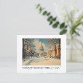 Washington DC Merry Christmas Holiday Postcard  シーズンポストカード (スタンド正面)