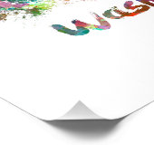 Washington DC skyline in watercolor フォトプリント (角)