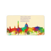 WASHINGTON DC SKYLINE - SG -住所 シール (正面)