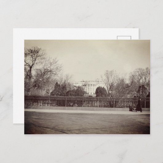 WASHINGTON DC THE WHITE HOUSE 1919ヴィンテージ写真 ポストカード (正面/裏面)