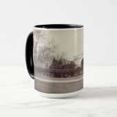 WASHINGTON DC THE WHITE HOUSE 1919ヴィンテージ写真 マグカップ (正面左)