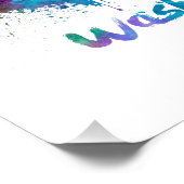 Washington DC V2 skyline in watercolor フォトプリント (角)