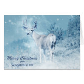 Washington Deer Christmas Cardからのクリスマス (正面横)