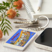 Washington District Columbia Large Letterはがき キーホルダー (正面右)