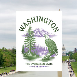 Washington Evergreen State Travel ポストカード