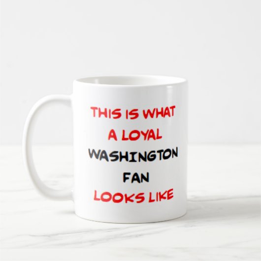 washington fan, loyal コーヒーマグカップ (左)