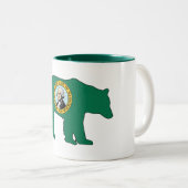 Washington Flag Bear ツートーンマグカップ (正面右)