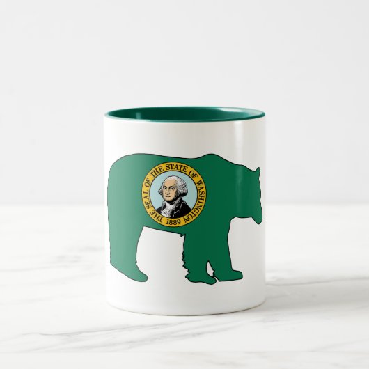 Washington Flag Bear ツートーンマグカップ (中央)
