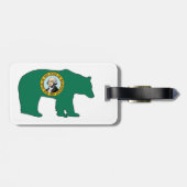 Washington Flag Bear ラゲッジタグ (裏面横)