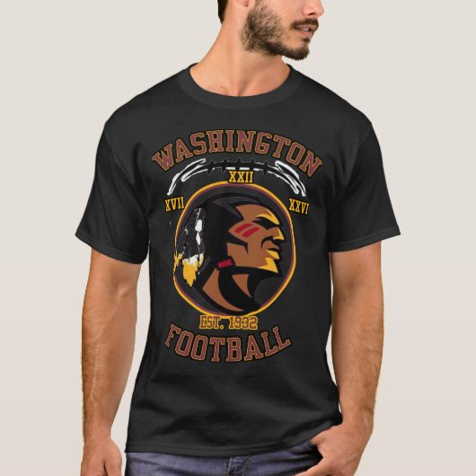 Washington Football - Red Classic T-Shirt Tシャツ (正面)